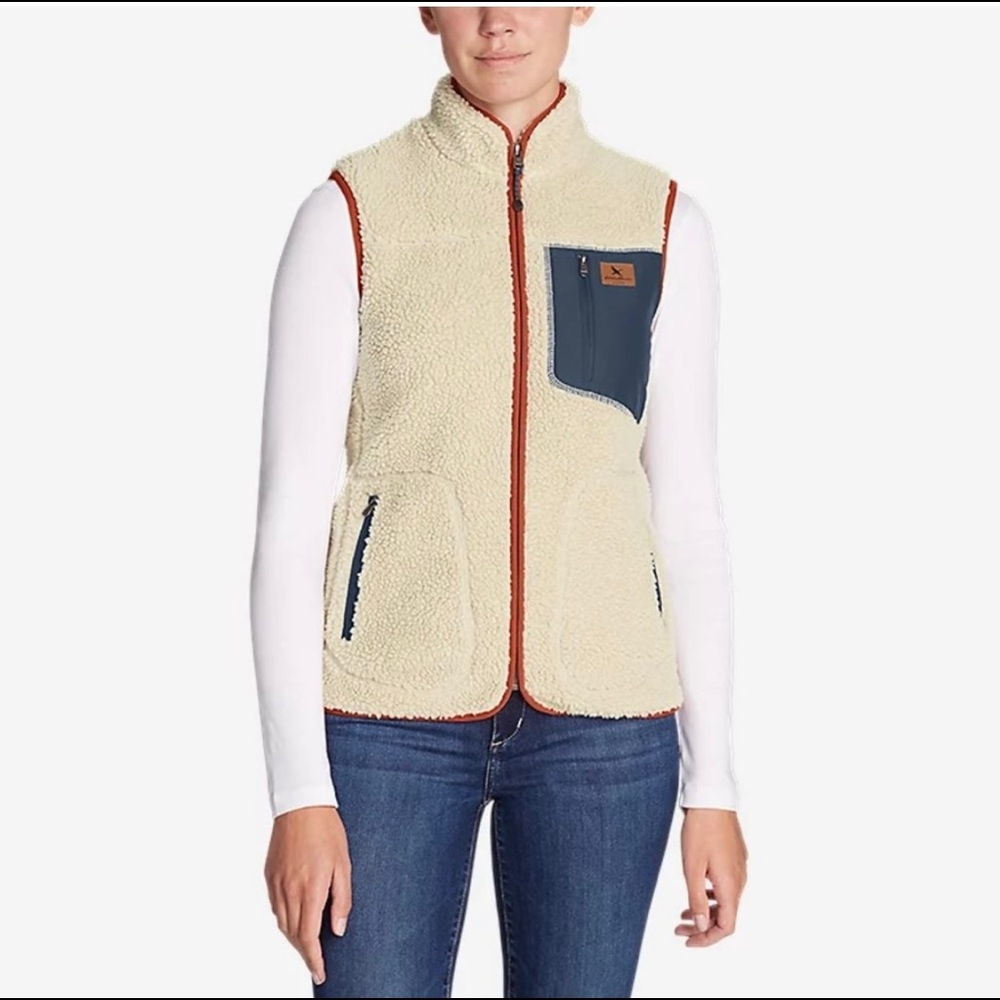 Women’s Eddie Bauer Sherpa vest size Med